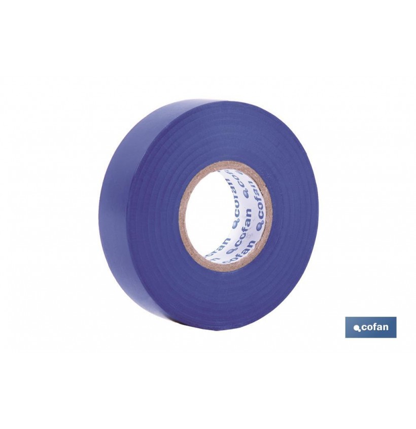 CINTA AISLANTE 180 Micras AZUL 19mmX20 Metros