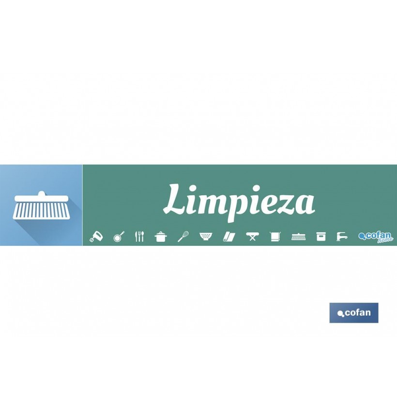 SEÑALETICA IMANTADA PARA EXPOSITOR 975 X 200 MM - LIMPIEZA