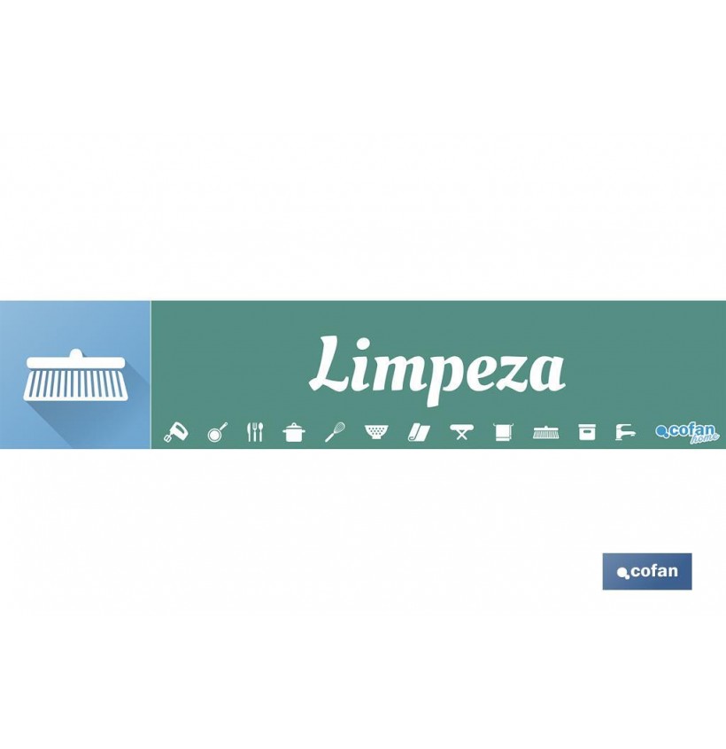 SEÑALETICA IMANTADA PORTUGUES PARA EXPOSITOR 975 X 200 MM - LIMPEZA