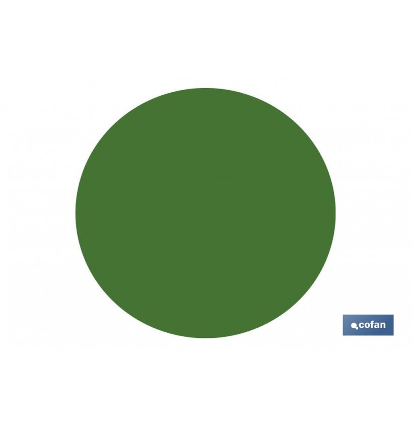 CIRCULO ADHESIVO VERDE 150 mm PARA CRISTAL
