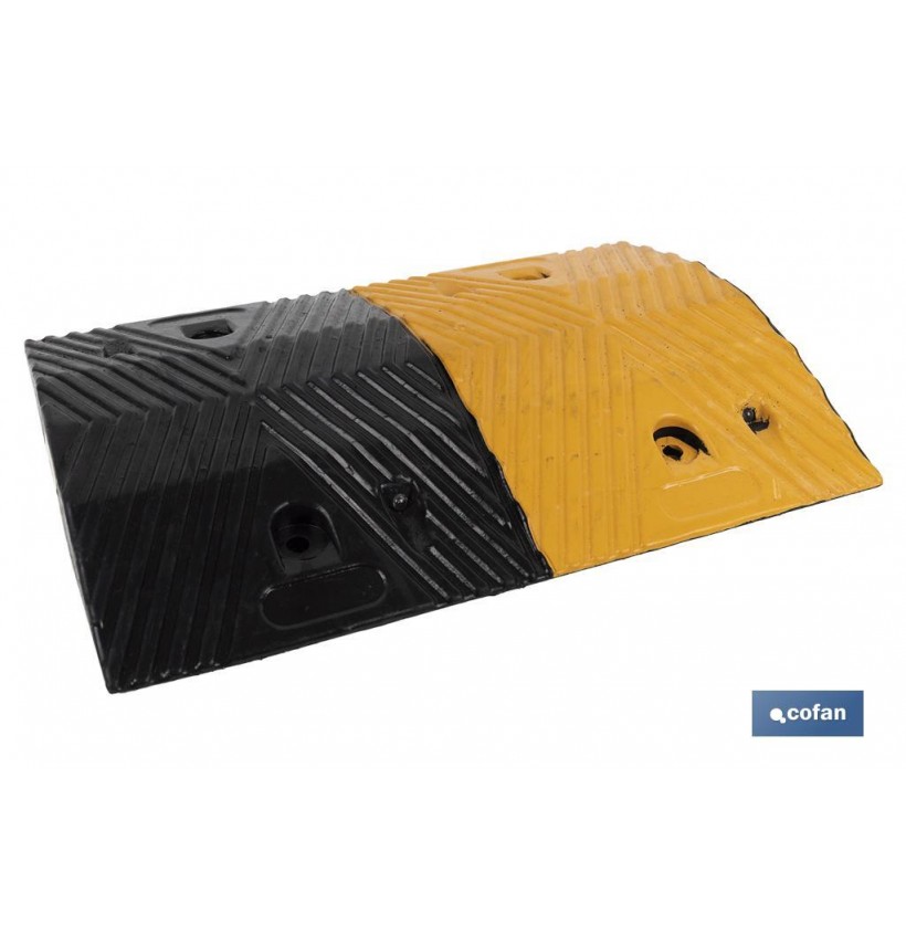 REDUCTOR VELOCIDAD AMAR/NEGRO 500x350x50 mm