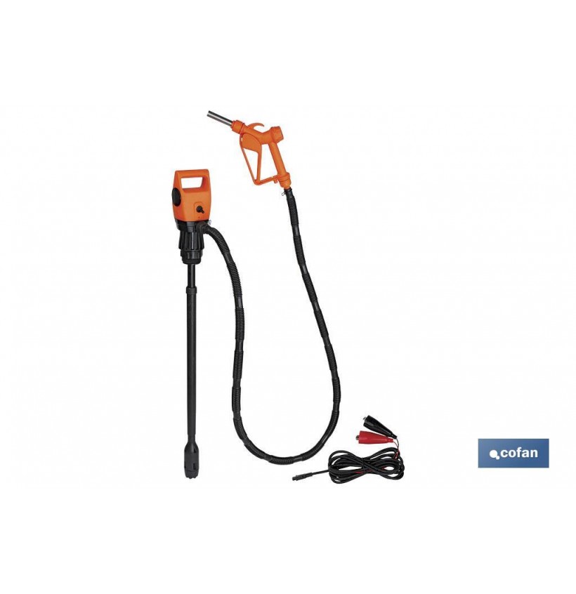 BOMBA ELÉCTRICA + PISTOLA BIDÓN 50/200L 12V DC