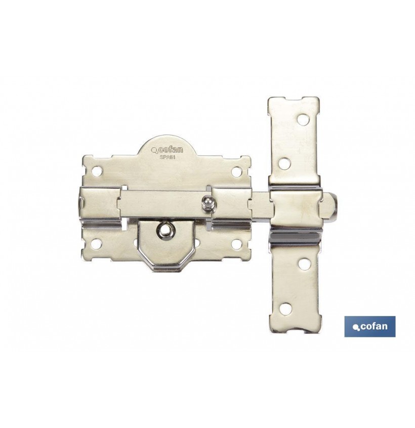 CERROJO BOTON/LLAVE NIQUELADO R/105 - 70 mm