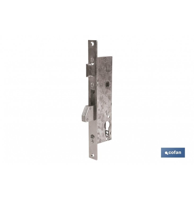 Cerradura Embutir Palanca D85E33 Níquel (L.Corta)