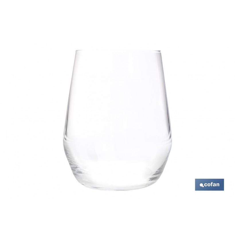PACK 6 VASOS DE AGUA VIDRIO 38 CL MODELO ÁGATA