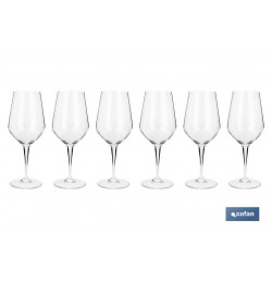 PACK DE 6 COPAS  DE VINO 44 CL MODELO ÁGATA
