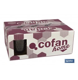 PACK 6 VASOS DE AGUA VIDRIO 29 CL MODELO ÓPALO