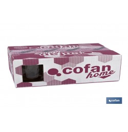PACK 6 VASOS DE AGUA VIDRIO 30.5 CL MODELO JADE