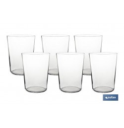 PACK 6 VASOS DE SIDRA CRISTAL FINO BRILLANTE 50 CL