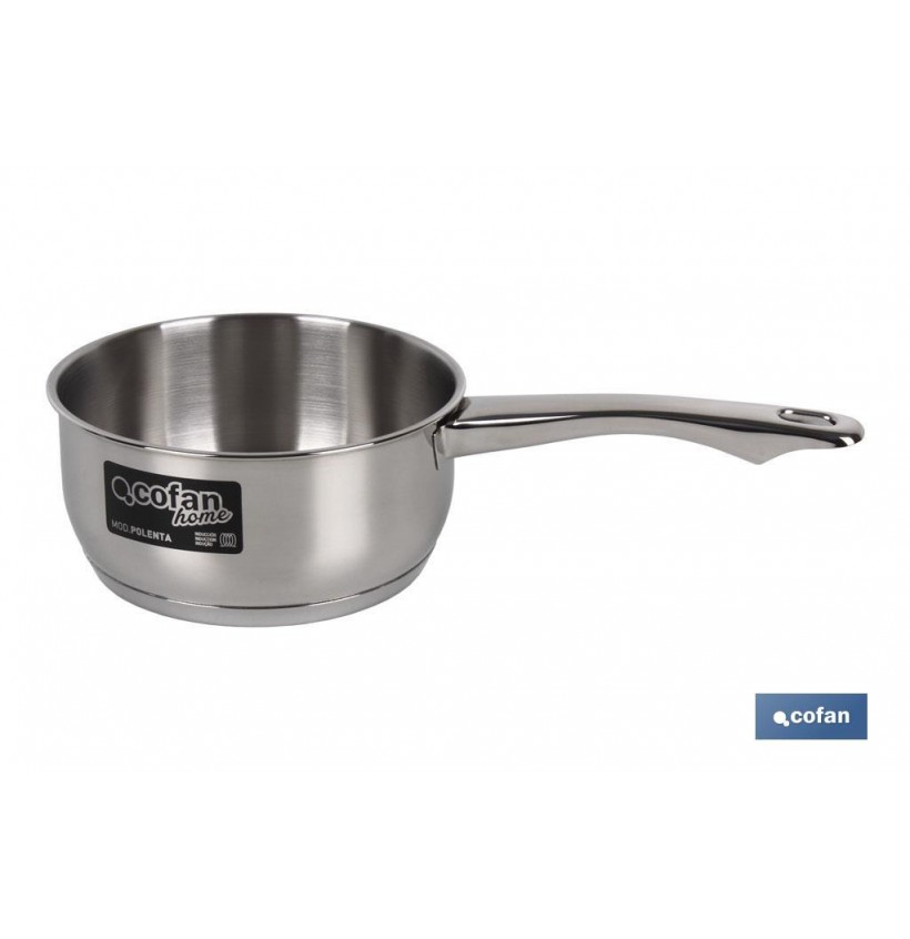 CAZO  MANGO INOX INDU.1.8L MODELO POLENTA  Ø180 MM