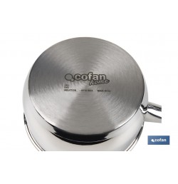 CAZO  MANGO INOX INDU.2.6L MODELO POLENTA  Ø200 MM