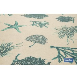 ROLLO MANTEL ANTIMANCHAS RESINADO 1,40 x 20m 50% ALG/50% POL. MAR