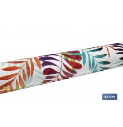 ROLLO MANTEL ANTIMANCHAS 1,40 x 25m 50% ALG/50% PVC.HOJAS