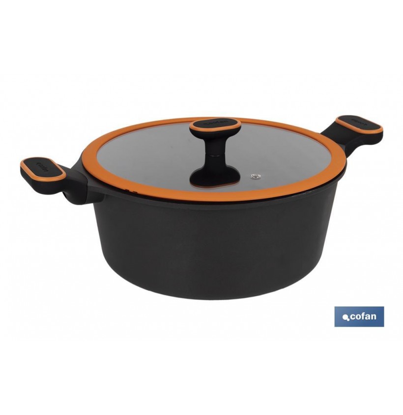 CACEROLA 28 CM FULL INDUCTION ALUMINIO FUNDIDO OLIVIER