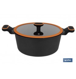 CACEROLA 28 CM FULL INDUCTION ALUMINIO FUNDIDO OLIVIER