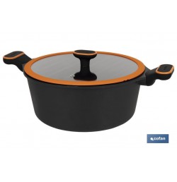 CACEROLA 28 CM FULL INDUCTION ALUMINIO FUNDIDO OLIVIER