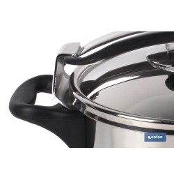 OLLA PRESION INOX MOD POLENTA INDUCCIÓN 4,5 LT