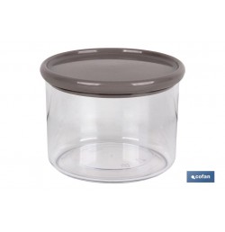 BOTE MULTIUSOS MODELO ALBAHACA COLOR PIEDRA 1L 11X15cm venta unitaria