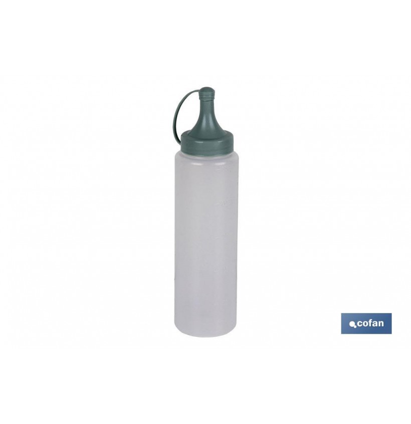 BOTELLA ACEITERA MODELO ALBAHACA  250 ML VERDE AGUA  5X20cm