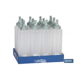 BOTELLA ACEITERA MODELO ALBAHACA  250 ML VERDE AGUA  5X20cm