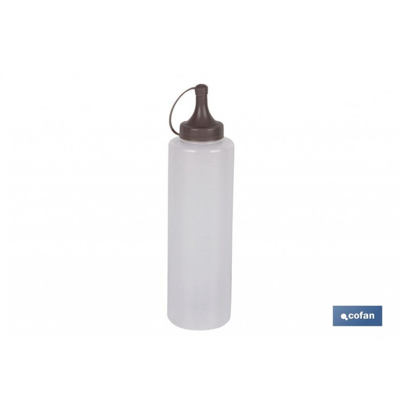 BOTELLA ACEITERA MODELO ALBAHACA 500ML COLOR PIEDRA 6X23cm