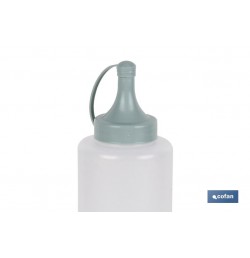 BOTELLA ACEITERA MODELO ALBAHACA 500 ML VERDE AGUA  6x23cm