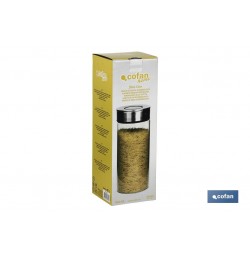 FRASCO BOROSILICATO+ACERO MODELO CICER 1900ML