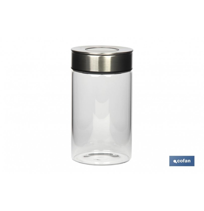 FRASCO BOROSILICATO+ACERO MODELO CICER 1100ML