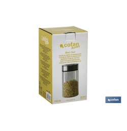 FRASCO BOROSILICATO+ACERO MODELO CICER 1100ML