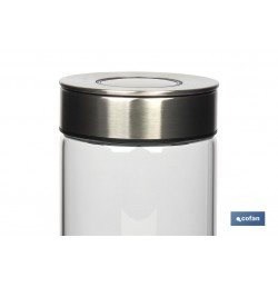 FRASCO BOROSILICATO+ACERO MODELO CICER 1100ML