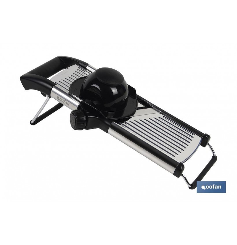 MANDOLINA DE ACERO INOX. 41,8X16,5X6,5 CM