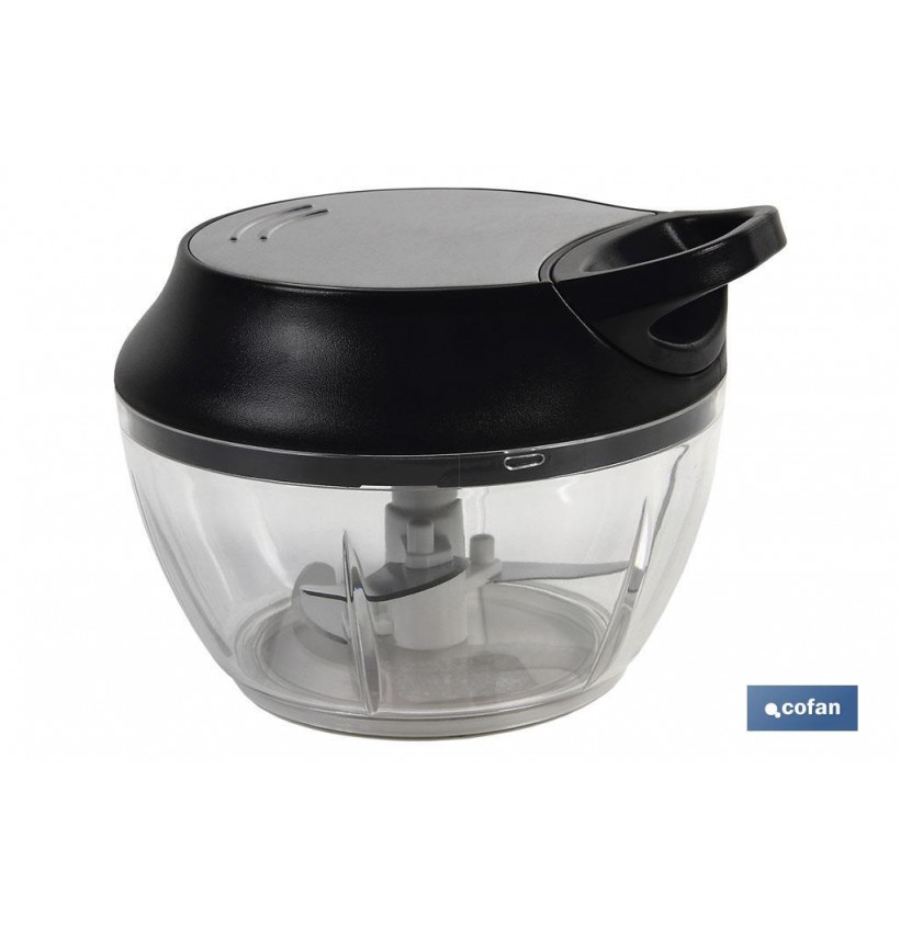 PICADORA MANUAL, TAPA Y ACCESORIO BATIDOR 500 ML