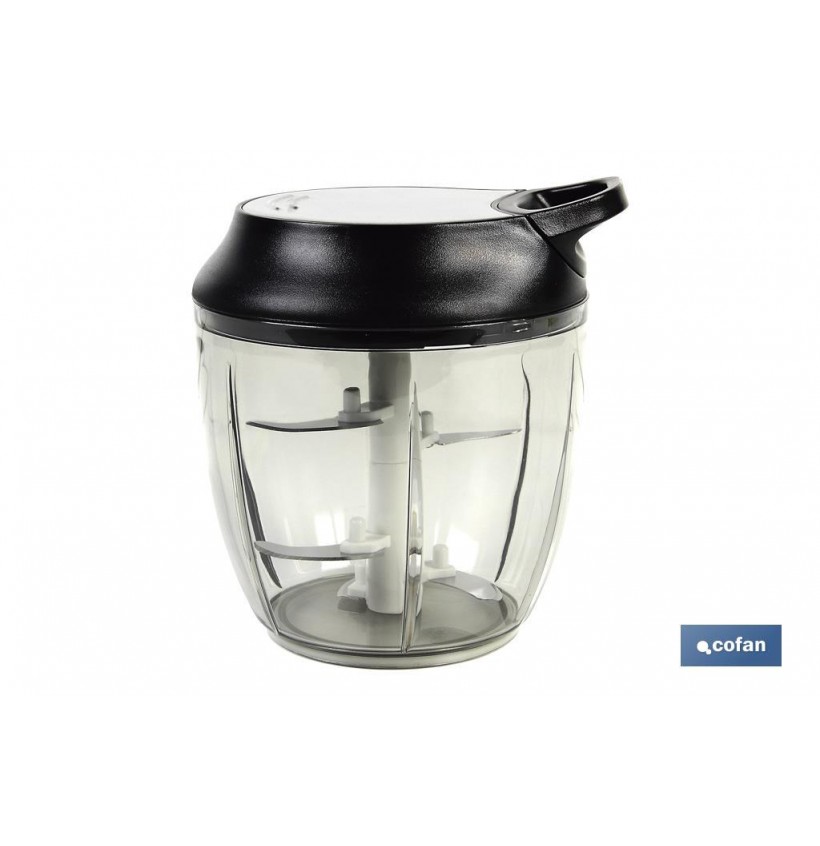 PICADORA MANUAL, TAPA Y ACCESORIO BATIDOR 900 ML