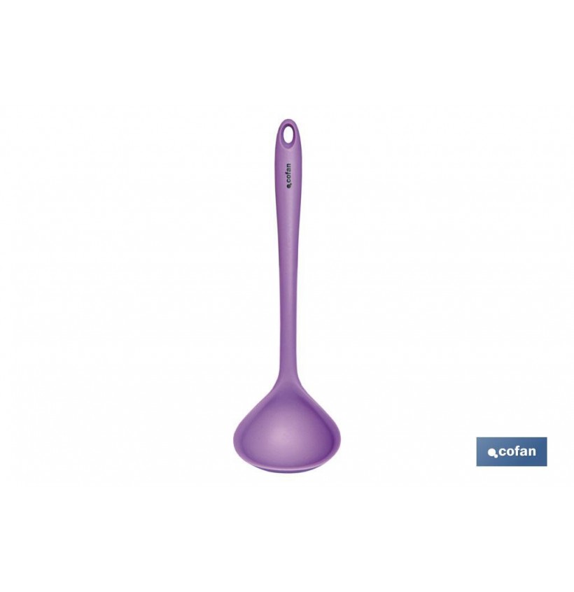 CAZO SOPA SILICONA MODELO VERGINI MORADA 28x8.5CM