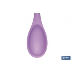 CUCHARA DE COCINA DE SILICONA MORADA MODELO VERGINI 27x5,7 CM
