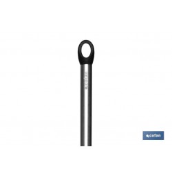 CUCHARA DE COCINA DE ACERO INOX. Y SILICONA MODELO NEIGE 34 CM