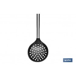 CUCHARA ESPUMADERA DE ACERO INOX. Y SILICONA MODELO NEIGE 34 CM