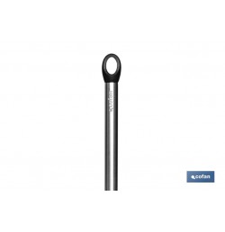 CUCHARA ESPUMADERA DE ACERO INOX. Y SILICONA MODELO NEIGE 34 CM