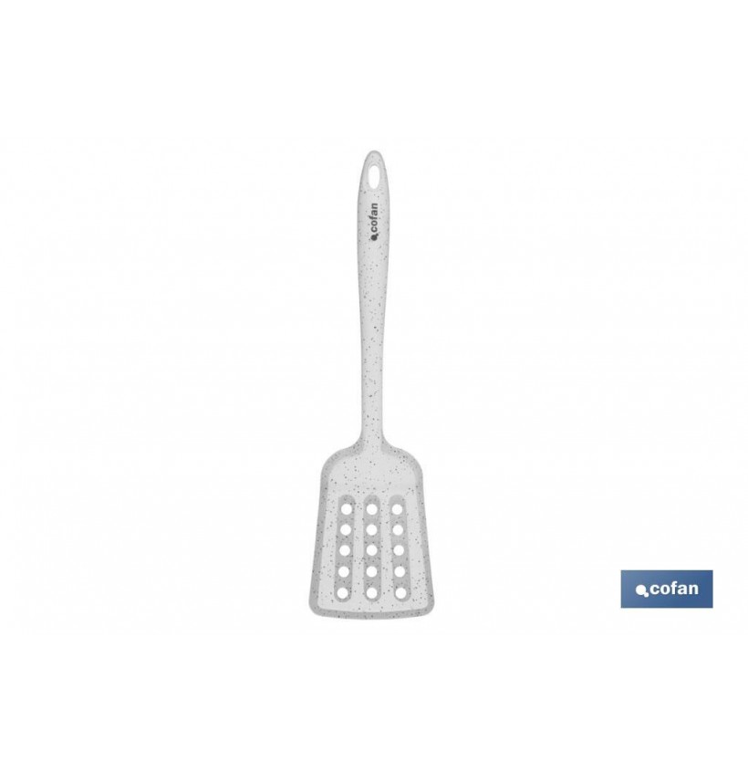 PALETA RANURADA DE SILICONA BLANCA MODELO BACH 34 CM