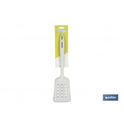 PALETA RANURADA DE SILICONA BLANCA MODELO BACH 34 CM