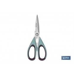 TIJERAS VERDES DE ACERO INOX. MODELO SENA 22 CM