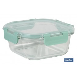 SET DE 2 RECIPIENTES DE BOROSILICATO MODELO AGATHA 520 ML - 800 ML