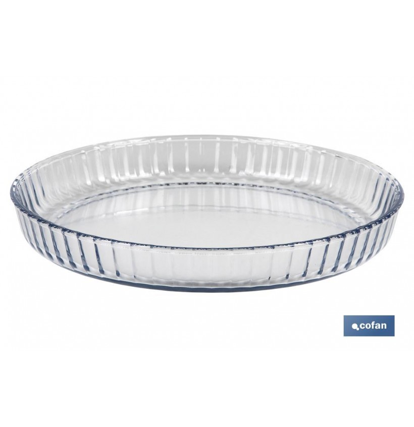 FUENTE REDONDA DE VIDRIO BOROSILICATO MODELO BARITINA 1600 ML
