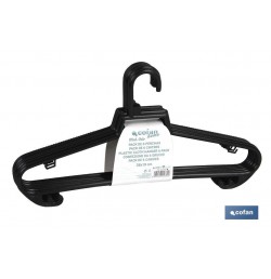 PACK DE 6 PERCHAS NEGRAS 38X18 cm