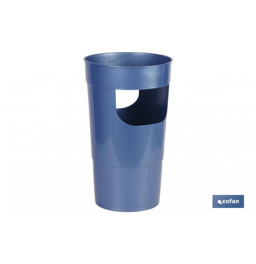 PARAGÜERO  AZUL METALIZADO  POLIPROPILENO 27X20.6X45 cm venta unitaria