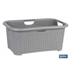 CESTA MULTIUSOS GRIS 59X38X26 cm