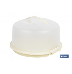 TARTERA REDONDA PAVLOVA OPACA  ASAS  CREMA CLARO 34,5 X 18,5 cm