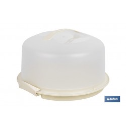 TARTERA REDONDA PAVLOVA OPACA  ASAS  CREMA CLARO 34.5X18.5cm