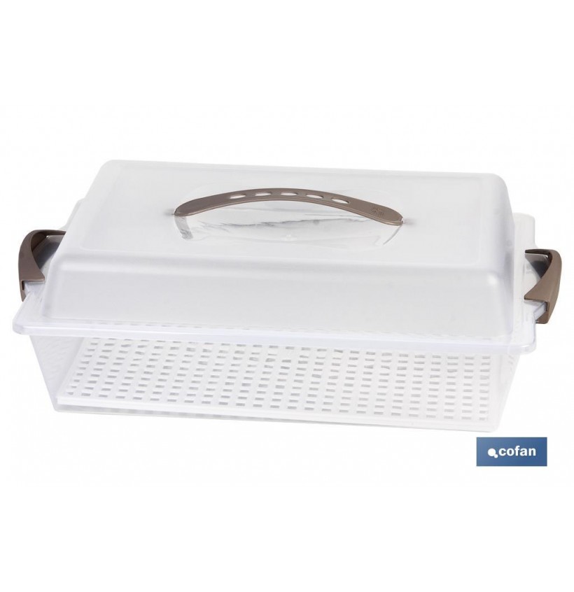 TARTERA RECTANGULAR PAVLOVA OPACA ASAS 38X28x13cmventa unitaria