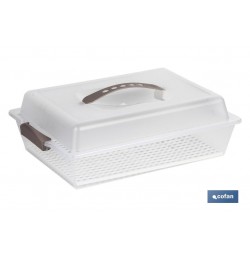 TARTERA RECTANGULAR PAVLOVA OPACA ASAS 38X28x13cmventa unitaria